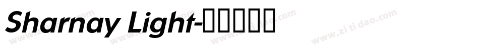 Sharnay Light字体转换
